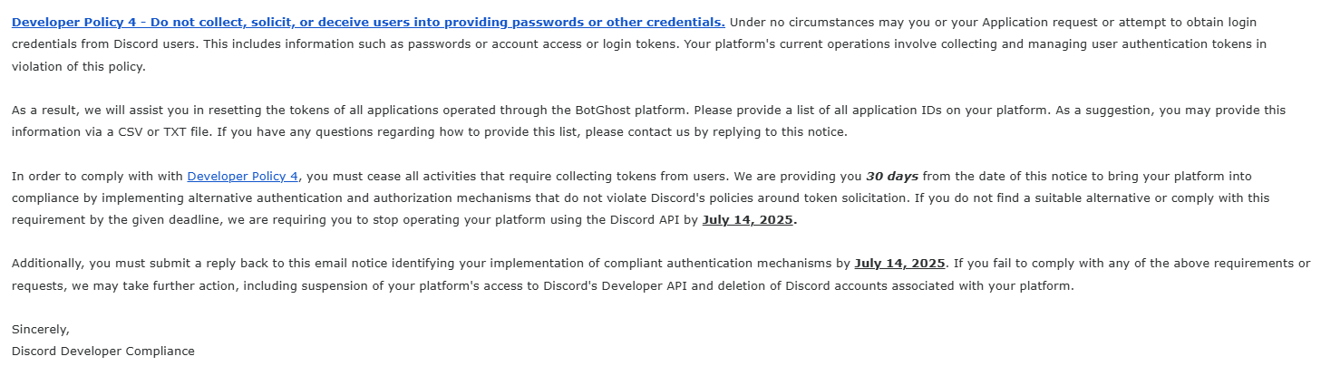 Discord is Threatening to Shutdown BotGhost: The Enshittification of Discord.